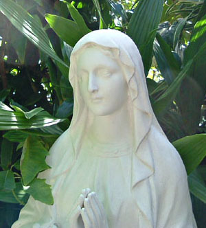 Virgin Mary Grotto Statue